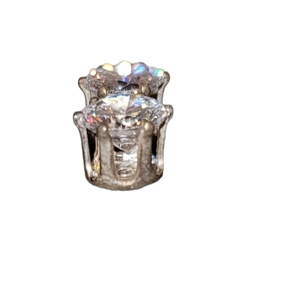 Cubic Zirconia Earrings in a Cowboy Hat - Picture 8 of 10